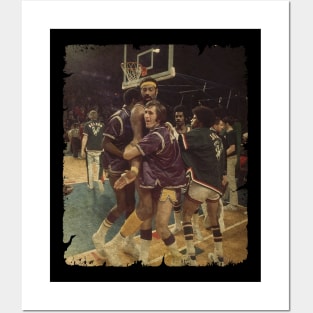 Pat Riley and Wilt on The Lakers Team Posters and Art